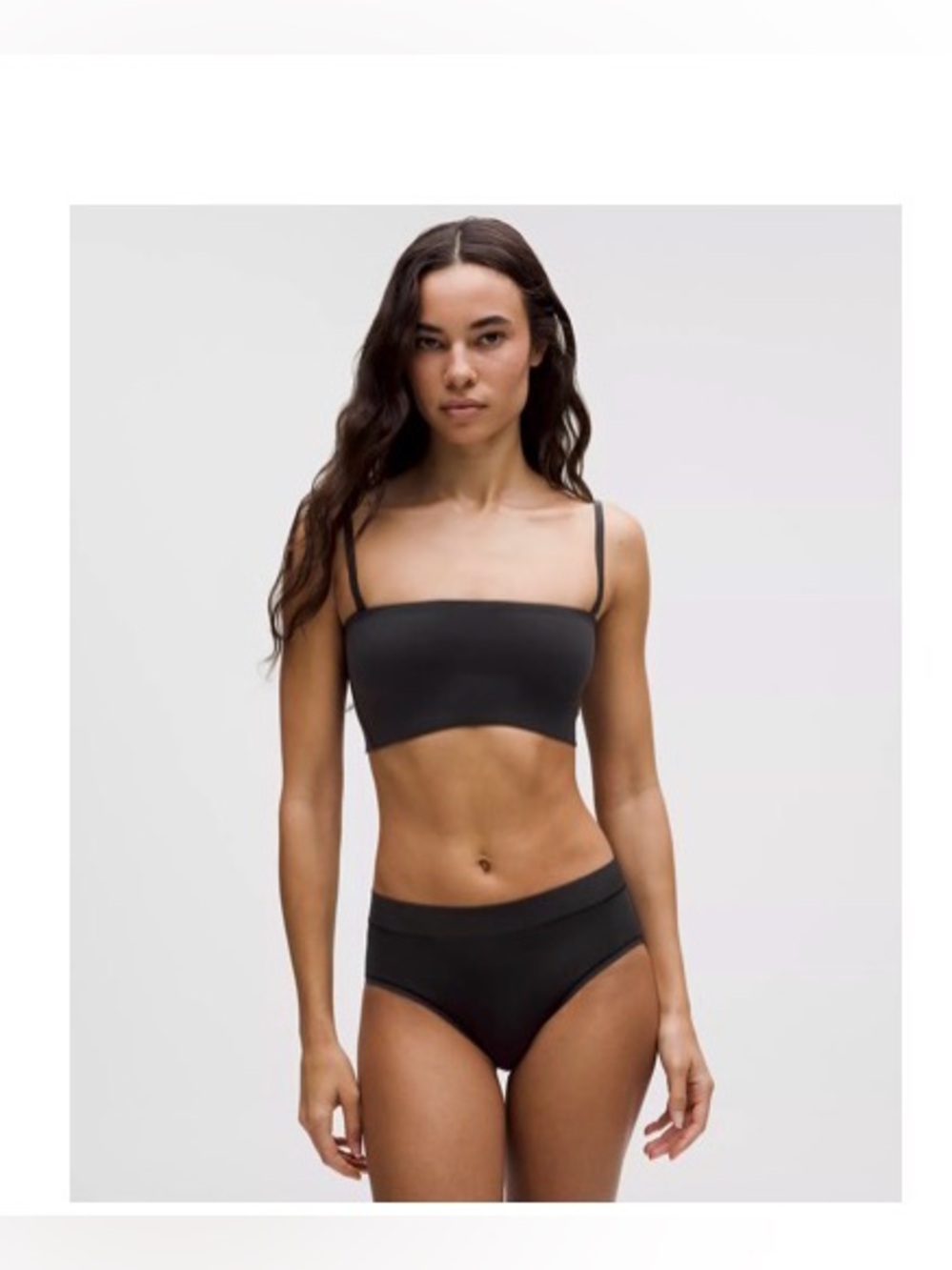 lululemon - Wundermost Ultra-Soft Nulu Bandeau Bralette, size 14 (A-D cups), blk